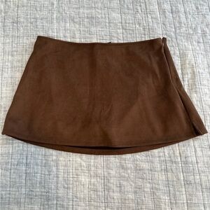 Wild Fable Chocolate Mini Skirt